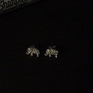 Gold elephant earrings
